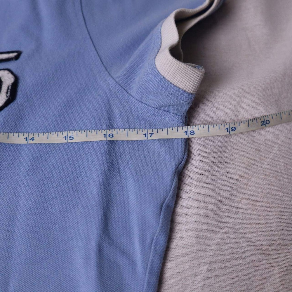 Tommy Hilfiger Womens Slim Fit Polo Shirt Light Blue 85 Patch Size M - Picture 5 of 6
